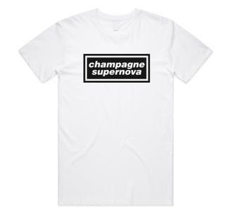 Sanfran Clothing Champagne Supernova Top Britpop UK 90s 00s Merch Tour Rock Band 2025 Sunshine Going Unisex T-Shirt Tee Extra Large/White