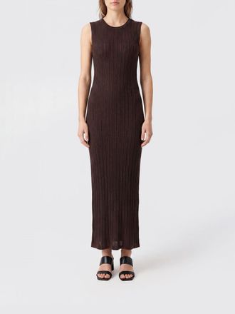 ATOMOFACTORY Off-the-Shoulder Ribbed-Knit Midi Dress