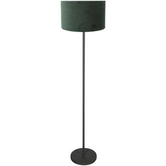 Steinhauer Mexlite - L&aacute;mpara De Pie - Noor - Verde Negro - Metal Textil - &Oslash;