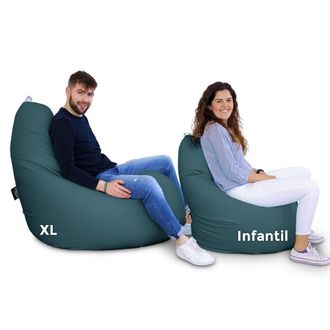 Happers Happers - Puff Pera Relax Polipiel Glaciar Xl Glaciar