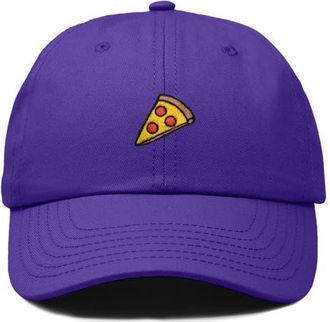 Dalix Pizza Slice Embroidered Dad Hat in Purple at Nordstrom