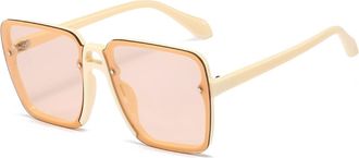 Generic Fashion Frameless Square Sunglasses for Men and For Women (Color : G, Size : Medium) 2026