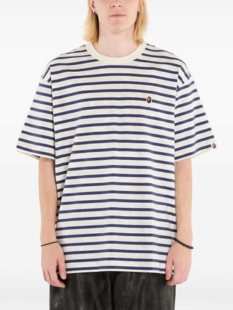 A Bathing Ape Solid Camo Stripe T-shirt - Bianco