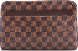 Louis Vuitton Pochette Saint Louis Damier clutch bag - Brown