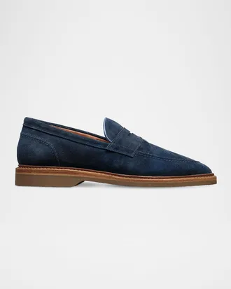 Allen Edmonds Men & apos;s Randolph Verse Suede Penny Loafers