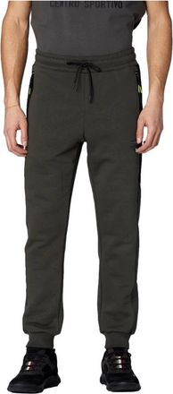 Aeronautica Militaire Stijl Trainingsbroeken Groen met Mesh en Ripstop - Heren - Sweatpants - Groen - 2XL - Katoen - Broeken