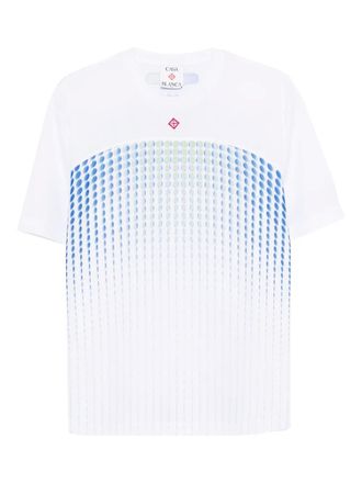 Casablanca Tennis Tech T-shirt - men - Polyester - L - White