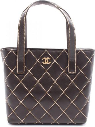 Chanel Brown Leather Tote Bag (Pre-Owned)