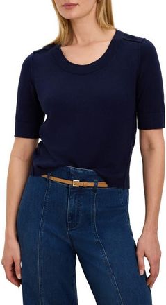 Nic+Zoe Pure Cotton Sweater Tee in Dark Indigo at Nordstrom, Size Xx-Large