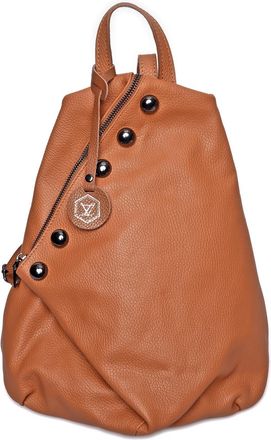 Luisa Vannini Brown Rundleer Tas