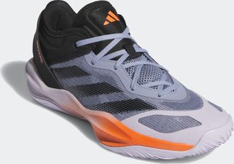 adidas Basketballschuh ADIDAS PERFORMANCE ADIZERO SELECT 2.0 LOW, Gr. 41, bunt (silber violet, core schwarz, impact orange), Synthetik, Textil, Schuhe Basket