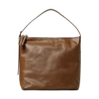 A.P.C. Handbags, female, Brown, ONE SIZE, Leather Shoulder Bag