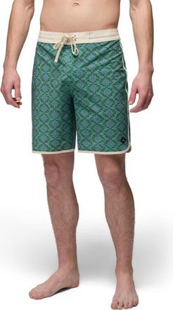 Prana 8-Inch Board Shorts in Jade Palapa at Nordstrom, Size 38