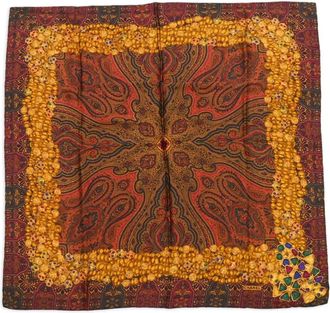 Chanel Foulard con stampa paisley anni 1990 - Rosso