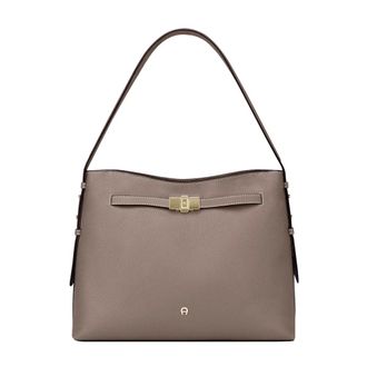 Aigner Tassen, Dames, Bruin, ONE Size, Leer, Shoulder Bags