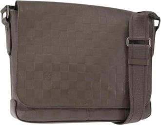 Louis Vuitton Pre-owned Vintage Cross Body Bag - Heren - Vintage Schoudertas - Grijs - ONE Size - Leer - Vintage