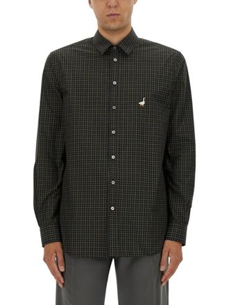 Moschino Black Regular Check Shirt