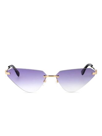 Dsquared2 Eyewear geometric-frame sunglasses - women - Metal - 63 - Gold