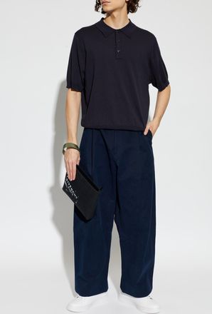 STUDIO NICHOLSON Polo Arieta, Mens, Navy Blue