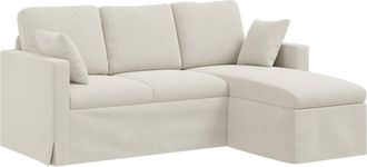 vidaXL Sof&aacute; Crema 178 X 134 X 80 Cm Terciopelo Vidaxl