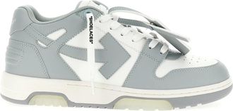Off-white Schoenen, Heren, Grijs, 40 EU, Leer, Out Of Office Sneakers