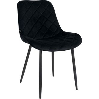 Clp Silla De Comedor Springs En Terciopelo Negro