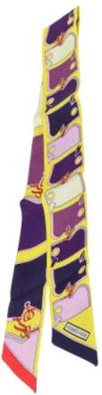 Herm&egrave;s Pre-owned Camails Twilly Sjaal - Dames - Vintage Accessoires - Veelkleurig - ONE Size - Vintage