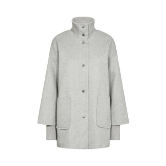 Soyaconcept Dames, Mantels, Grijs, Maat: L Wol