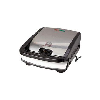 T-fal Sw852d - Sandwichera, 700 W, Revestimiento Antiadherente, Negro/acero Inoxidable