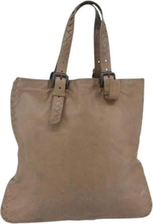 Bottega Veneta Pre-owned Tote Bags, female, Beige, Size: ONE SIZE Pre-owned Vintage Tote Bag