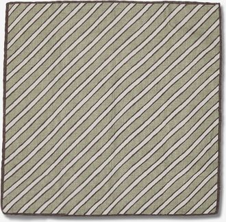 Brunello Cucinelli Viereckige Clutch mit Streifenmuster