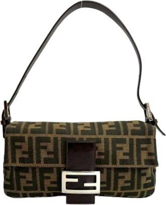 Fendi Pre-owned Shoulder Bags, female, Black, Size: ONE SIZE Pre-owned Vintage Shoulder Bag