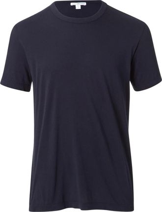 James Perse Short Sleeve Crew Neck - Heren - T-shirts - Blauw - S - Katoen - Tops