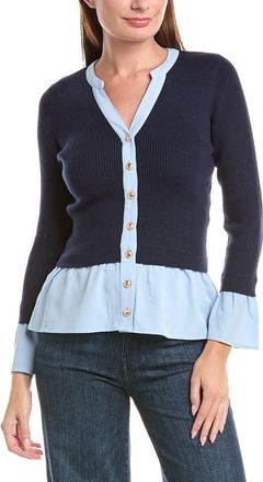 Nanette Lepore Knit Button Top
