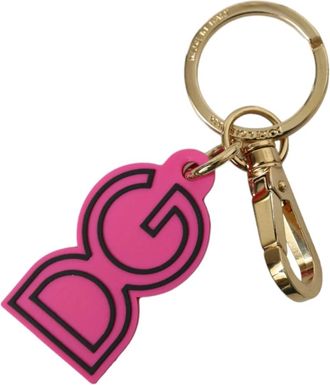 Dolce & Gabbana Logo Keyring - Dames - Sleutelhangers & Tashangers - Roze - ONE Size - Accessoires