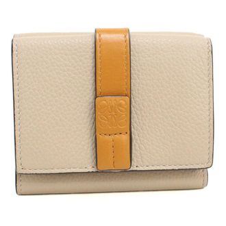 Loewe Beige Leather Wallet (Tri-Fold) (Pre-Owned)