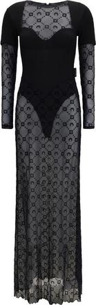 Marine Serre Black Polyamide Casual Womens Dress