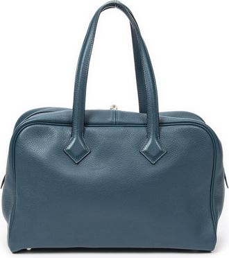 Herm&egrave;s Pre-owned Womens Victoria II 35 Shoulder bag - Brown - One Size