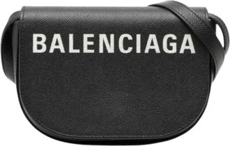 Balenciaga Pre-owned Cross Body Bags, female, Black, Size: ONE SIZE Pre-owned Leather Crossbody Bag
