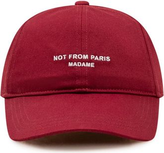 Dr&ocirc;le de Monsieur Red Logo Baseball Hat