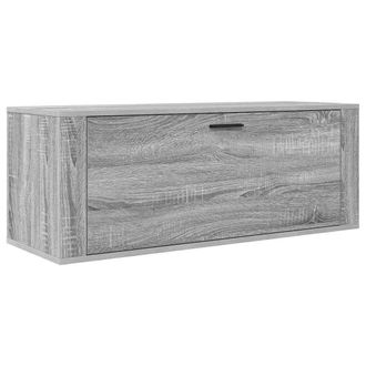 vidaXL Vidaxl - Mueble Zapatero Pared Contrachapada Gris Sonoma 100x35x38 Cm
