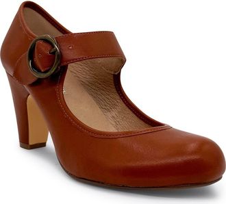 Chelsea Crew Madeline Mary Jane Pump in Rust at Nordstrom Rack, Size 7