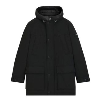 HUGO BOSS Hugo, Parkas, male, Black, Size: 2XL Hugo Parka