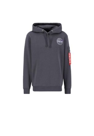 Alpha Industries Alpha Industries Mens NASA Orbit Hoodie - Grey - Size Medium