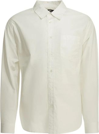 St&uuml;ssy Standard Shirt - Heren - Casual Overhemden - Wit - XL - Katoen - Overhemden
