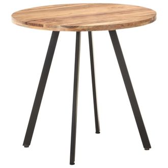 Berkfield Home Dining Table 80 cm Solid Acacia Wood in Brown
