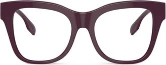 Burberry Sunglasses logo-plaque square-frame glasses - Red