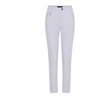 C.Ro Pantalones blancos cl&aacute;sicos 100-White - Trousers - Mujer - Blanco - 3XL