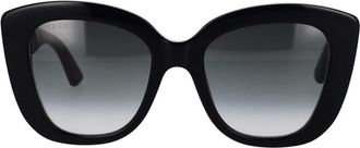 Gucci Zonnebril - Dames - Zonnebrillen - Zwart - 52 MM - Accessoires