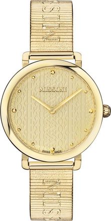 Missoni Lettering Bracelet Watch, 38mm in Ip Champagne at Nordstrom Rack